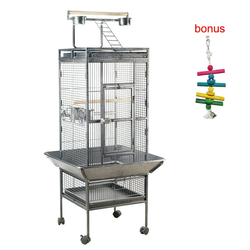 1PC 59.8" Metal Large Pet Bird Cage Indoor Outdoor Breeding Fun