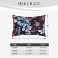 thumbnail image 6 of Balery Flowers ad Butterflies Bedding Queen Pillow Cases - Envelope Closure - Soft Brushed Microfiber Fabric - Shrinkage and Fade Resistant Pillow Cases-14"x20", 6 of 9