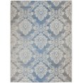 thumbnail image 3 of Nourison Elation Damask Ivory Blue 4' x 6' Area Rug, (4x6), 3 of 9