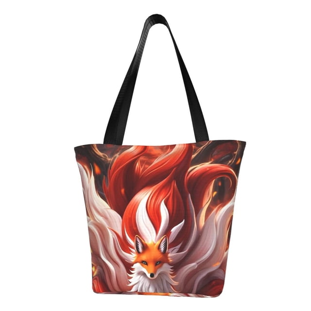 Disketp Red Leaf Flame Fox Bolsa de Hombro Casual para Mujer, Bolso Cruzado para Compras, Viajes y Uso Diario