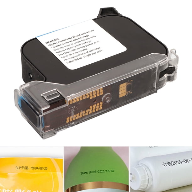 Cartucho De Inyección De Tinta, Cartucho De Tinta Portátil De Gran Capacidad Negro Fácil De Instalar Para Impresora De Inyección De Tinta Portátil