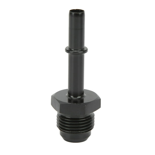 Adaptador de ajuste EFI de desconexión rápida, empuje en aleación de aluminio, acabado anodizado negro para puerto de alimentación de riel de filtro de combustible AN6-5/16in
