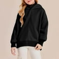 thumbnail image 6 of Mercatoo Girls Pullover Hoodi𝐞s Cotton Loose Soft Hoodi𝐞 Sweatshirts Kids Cute Plain Long Sleeve Split Knit Tops Clothes, 6 of 7