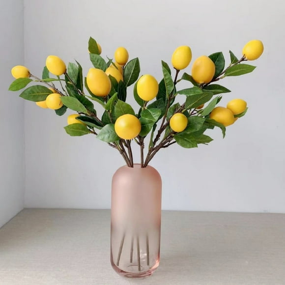 Artificial Lemon Branches For Home Decor Artificial Lemon Branches For Decoration Lemon Branches Artificial Lemon Branches For Vase Fake Lemon Branch Artificial Lemon Branch 65cm