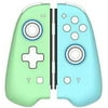 Chasdi Switch Wireless Controller Pair of Remote Joypads Motion Controllers with Micro USB Cable & Joy-Con (Green/Turquoise)