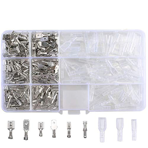 270pcs Car Crimp Male&Female Spade Terminal Wire Connector Sleeves 2.8/4.8/6.3mm 