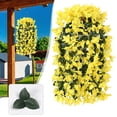 thumbnail image 2 of WUJDF Artificial Bougainvillea Faux Flowers Plants Baskets for Outdoor Outside Decoration,Fake Silk Flowers Long Trailing Vines Uv Resistant Realistic for Front Door Porch Patio, 2 of 9