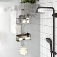 thumbnail image 1 of vidaXL Hanging Shower Caddy Brushed 304 Stainless Steel, 1 of 5