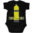 thumbnail image 2 of Halloween - Scuba Diver Costume Soft Baby One Piece Black 12-18 M, 2 of 2