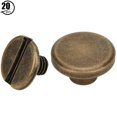 thumbnail image 1 of Belt Rivet, 20 Set DIY Practical Binding Rivet  For Shoes For Clothes For Leather Bracelets Silver,Gold,Black,Bronze, 1 of 8
