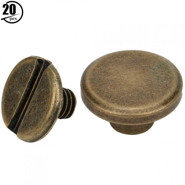 Belt Rivet, 20 Set DIY Practical Binding Rivet For Shoes For Clothes For Leather Bracelets Silver,Gold,Black,Bronze