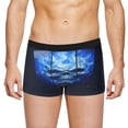 thumbnail image 4 of Calzoncillos tipo bóxer con diseño de calavera de fuego para hombre, ropa interior transpirable para hombre, 4 of 4