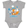 thumbnail image 3 of Inktastic Happy Hanukkah with Fox and Snowflakes Boys or Girls Baby Bodysuit, 3 of 5