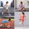 thumbnail image 4 of KOOOGEAR 1 Pair 1LBS(0.5lb Each) Pilates Wrist ＆ Ankle Weights for Women, Adjustable Wrist Weights, Light Pink, 4 of 7