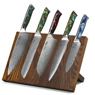 YARI Series 8-Inch Chef's Knife with Sheath, X-7 Damascus Steel