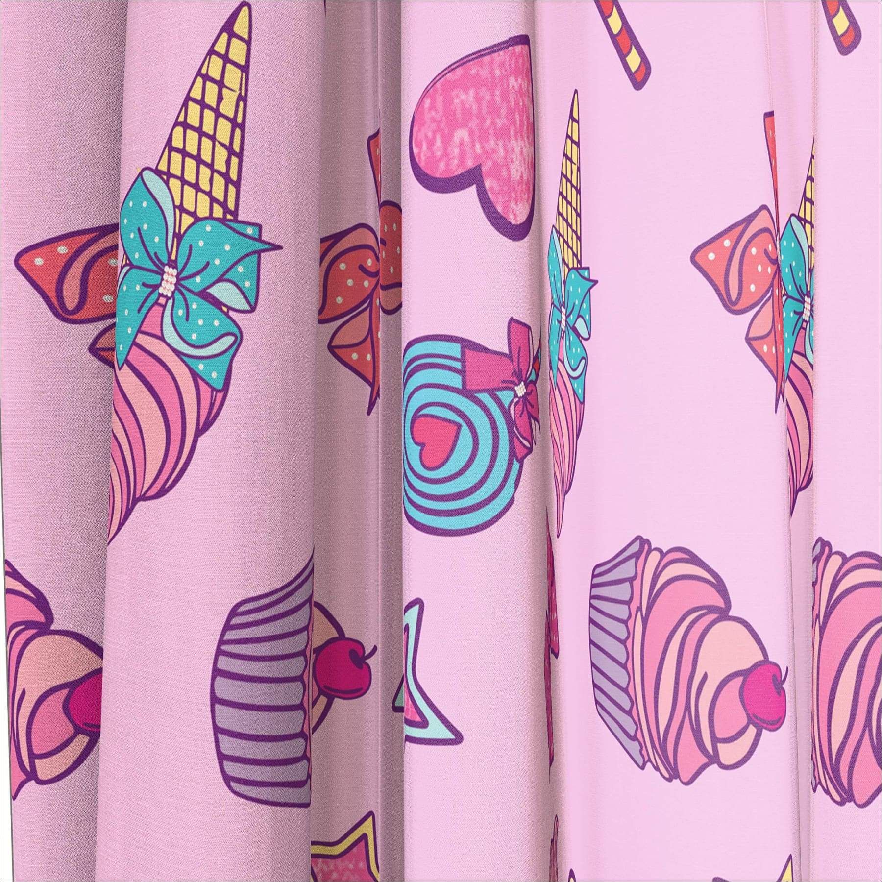 Kids Furniture Decor Storage Beautiful Room Decor Easy Set Up Official Nickelodeon Product Jay Franco Nickelodeon Jojo Siwa Roses Bows 63 Inch Drapes 4 Piece Set Window Curtains Include