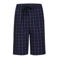 thumbnail image 4 of Men's Cotton Yarn Pajamas Shorts - Plaid Pajama Shorts for Men - PJ Bottoms with Pockets, 2-Pack, 4 of 4