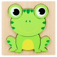 thumbnail image 4 of Kindergarten Children's Awareness Of Early Education Cartoon Animal Awareness Grasping Board Wooden Three-dimensional Puzzle Wooden Toys, 4 of 4