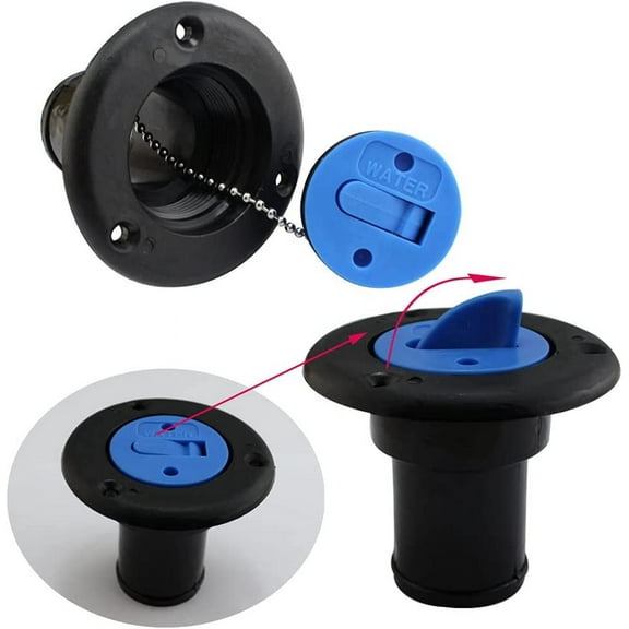 RV Water Tank Cap, 1/2" Fresh Water Fill Hatch Fill Water Tank for RV, Trailer, Caravan, 38mm