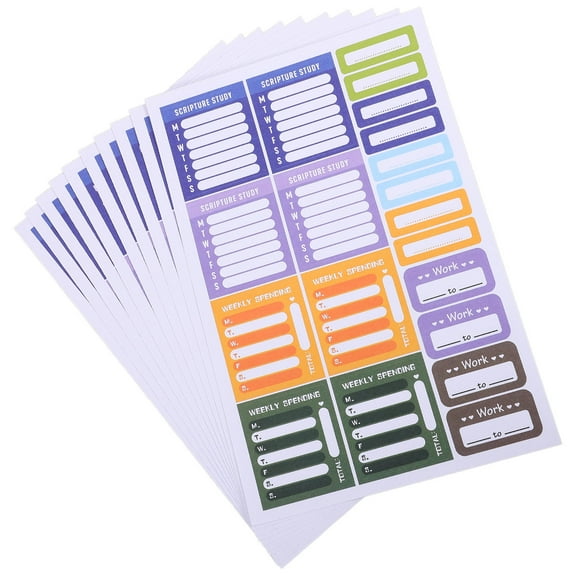 WRITWAA Day of Week Stickers Self Adhesive for Planner Organizing Calendar and Budgeting