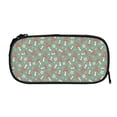 thumbnail image 5 of Uemuo Retro Hippie Groovy Mushroom Printed Pencil Pen Case, Portable Pencil Pouch with Zipper, Compact Stationery Bag Makeup Bag, Pencil Bag for Home Office, 5 of 9