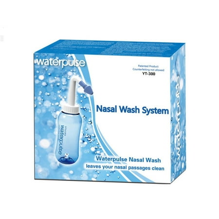 Nasal Irrigation System - Sinus Rinse - Nose Cleaner - 300ml 10oz Neti Pot - Nasal Wash Bottle for Adult Kid Nose Allergic Rhinitis Sinusitis Cold Flu