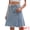 Light Gary Blue, variant on DARING DIVA Women's Denim A Line Flared Raw Hem Jean Skirts Small Light Gary Blue