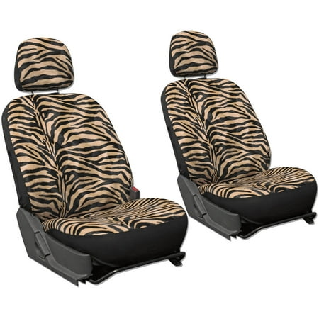 Oxgord Zebra/Tiger Stripe Velour Bucket Seat Cover Set for Car/Truck ... Oxgord Zebra/Tiger Stripe Velour Bucket Seat Cover Set for Car/Truck ...