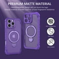 thumbnail image 3 of VENINGO Magnetic for iPhone 16 Pro Max Case with 360 ° Rotatable stand Compatible with Mag-safe,Shock Resistant Slip Resistant iPhone 16 Pro Max Phone Case 6.9", Purple, 3 of 8