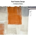 thumbnail image 3 of Beige Blackout Kitchen Curtains Tiers and Valances Set 3 Piece for Windows Orange Kitchen Window Curtains Set,Modern Abstract Art Valances for Living Room(36" Tiers Set), 3 of 5