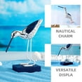 thumbnail image 3 of Raindrops 2pcs Wooden Seagull Figurines Set, Crackle Finish Coastal Seabird Statues, Nautical Mediterranean Bird Sculptures for Home and Office Decor, 3 of 7