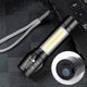 thumbnail image 4 of Linterna LED shaofei XP-G Q5 con batería incorporada de aluminio resistente al agua para acampar Color Negro, 4 of 5