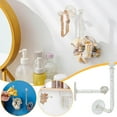 thumbnail image 3 of PVCS No Punching Transparent Hook Bathroom Head Rope Hair Hoop Jewelry Hanger Traceless Paste Small Object Hook, 3 of 5