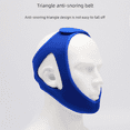 Triangular antibreathing belt compression strap lower batter headband