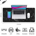 thumbnail image 5 of Long Mouse Pads for Desk,Black Moon Constellation Pattern Desk Mats on Top Of Desks, Desk Mouse Pad Extra Large with 3mm Non-Slip Base and Stitched Edge for Gaming,Office,Work,Home 35.4"x15.7", 5 of 6