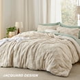 thumbnail image 3 of Juego de edredón Bedsure California King, color beige, bohemio, 3 piezas, 3 of 8