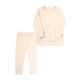 thumbnail image 2 of Gibobby Conjunto de ropa para bebé y niño Ropa para niños pequeños, ropa para bebés (niño o niña), chándal sólido Unisex, de lana cálido de manga larga(Beige,12-24 Months), 2 of 5