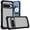 Black, variant on For Google Pixel 9 Pro 6.8inch Ultimate CaseX Transparent Hybrid Case with Metal Buttons And Camera Edges - Black
