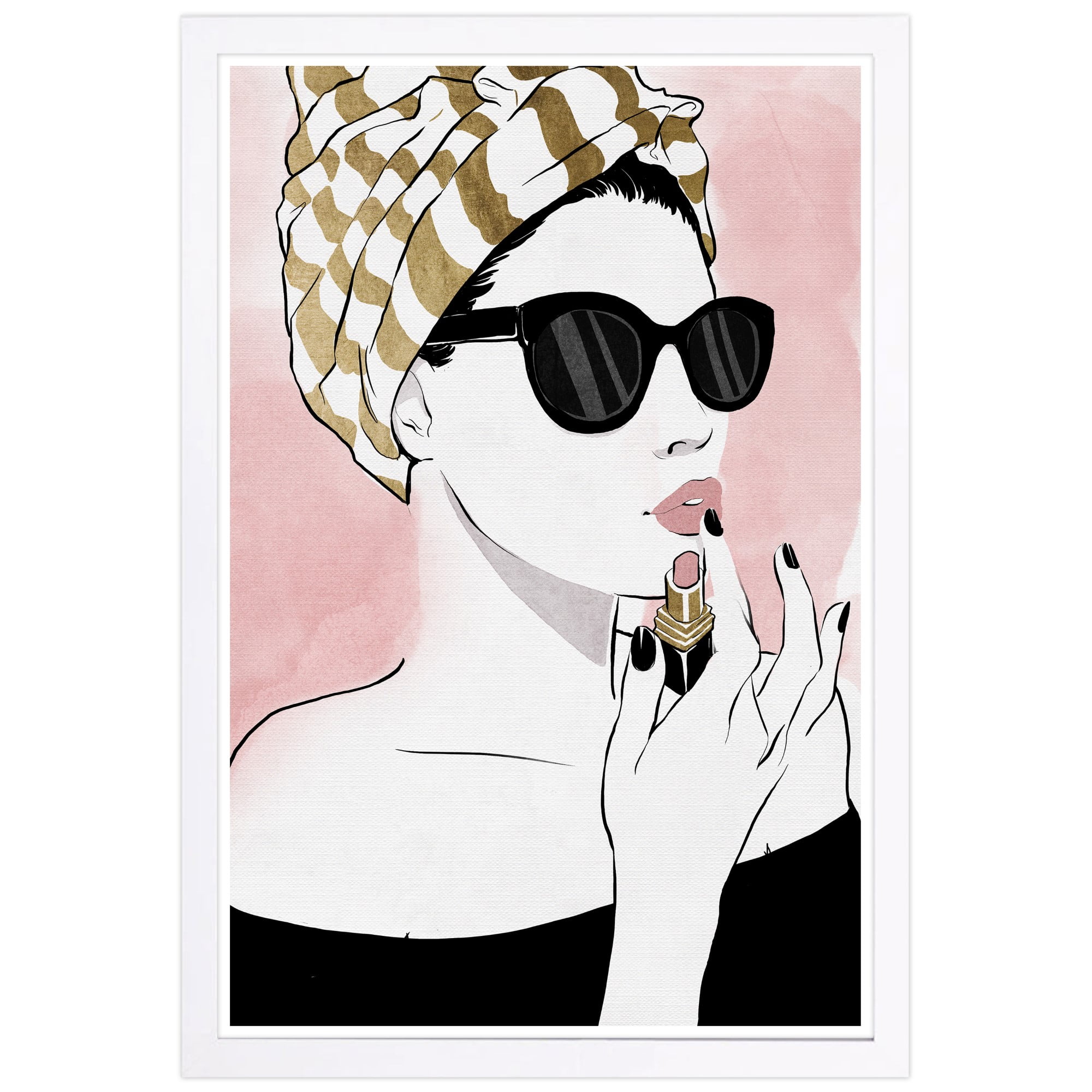 Wynwood Studio 'All Glammed Up Night Foil' Fashion and Glam Framed Wall