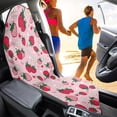 thumbnail image 4 of XYZCANDO Strawberry Pattern Car Seat Towel Cover Machine Washable Terry Cloth Car Seat Covers, Non-Slip, Suitable for Truck Seat Van, Fit for SUVs Trucks Cars, 4 of 7