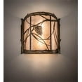 thumbnail image 5 of Meyda Tiffany 32794 15 Inch W Whispering Pines Wall Sconce   Antique Copper Finish with Silver Mica Glass, 5 of 5