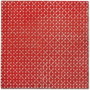 Salvaged Tin Ceiling Tile 12"X12"-Bright Red Diamond