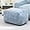 Blue&grey, variant on 15"(H) Bean Bag Ottoman Pouf, 6.6LB Memory Foam Filled Footstool for Sofa, Accent Stuffed Footrest Stool with Washable Cover, Single Footrest Stool for Living Room, Bedroom, Pink