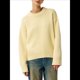 thumbnail image 2 of Suéter de Mujer, Cuello Redondo, Larga, Holgado, Tejido Suave, Dobladillo Acanalado, para Otoño e Invierno. Amarillo Talla Única, 2 of 10