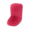 thumbnail image 4 of Plush Slipper Booties for Women Winter Warm Fashion Indoor Home Slip on Shoes Lightweight Casual Ankle Boots Hot Pink Size 11, 4 of 4