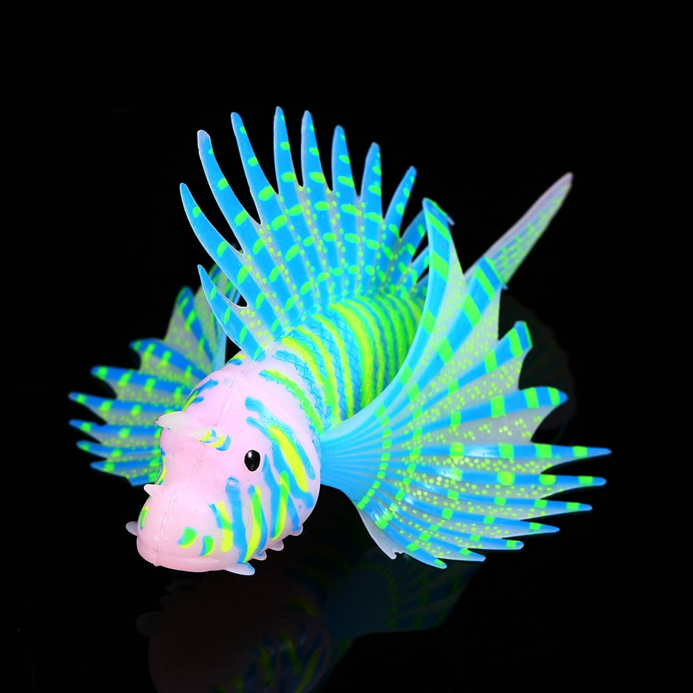 Fluorescence  Fish Aquarium Ornaments, Vibrant 3D Silicone Artificial Fluorescence Fish Aquarium Ornaments, For Fish Tanks Aquarium
