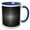 Blue/White, variant on 3drose, Illuminant Polka Dot Pattern - Black and White Halftone Design, 11oz Mug