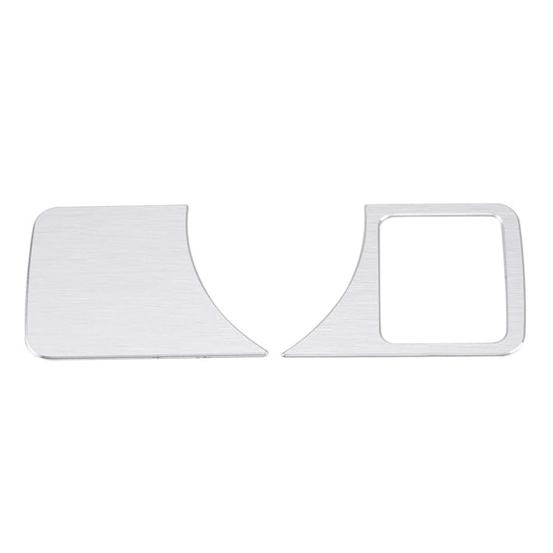 Cubierta De Botón De Faros De Aleación De Aluminio | Para Mercedes Clase A, B, C, E, GLK, GL, ML | Tipo B Plateado