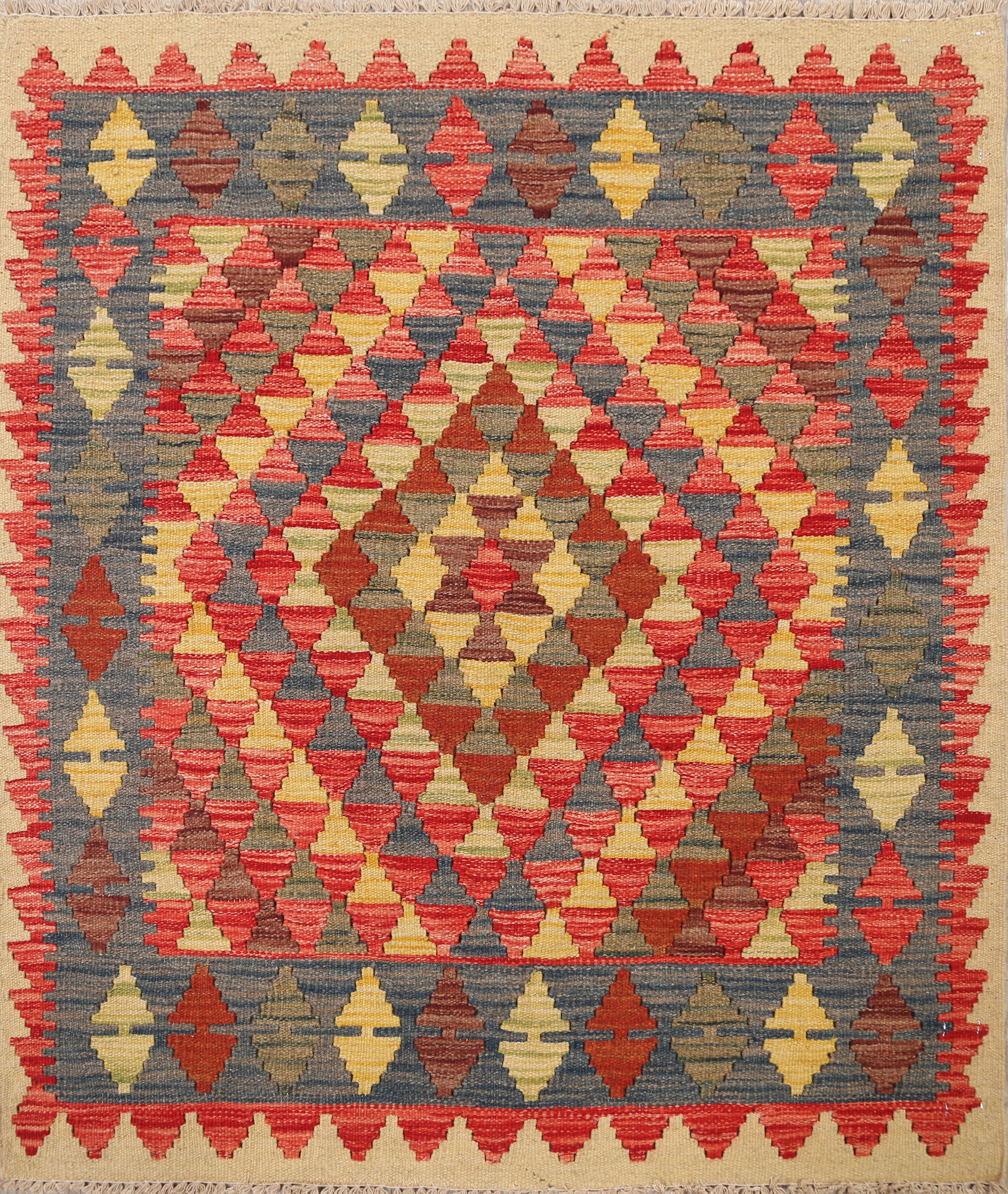 SouthWestern Reversible Kilim Oriental Area Rug FlatWoven Wool Carpet