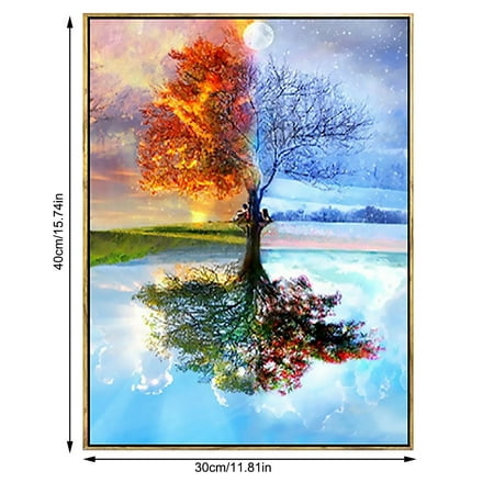wallpapers 4 Seasons Art outdoorline 4 seasons tree diamond painting home living room bedroom wall crystal embroidery cross stitch full diamond